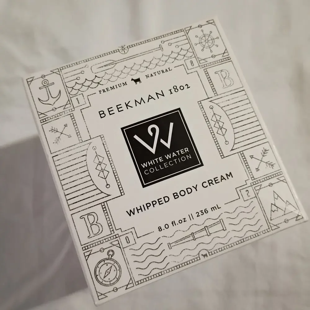 Beekman White Water Whipped Body Cream 8 oz NIB Sealed Goat MIlk USA Made